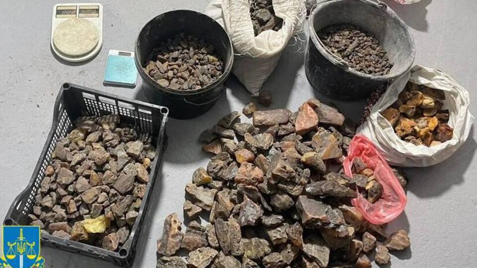 Полиция изъяла незаконно добытый янтарь