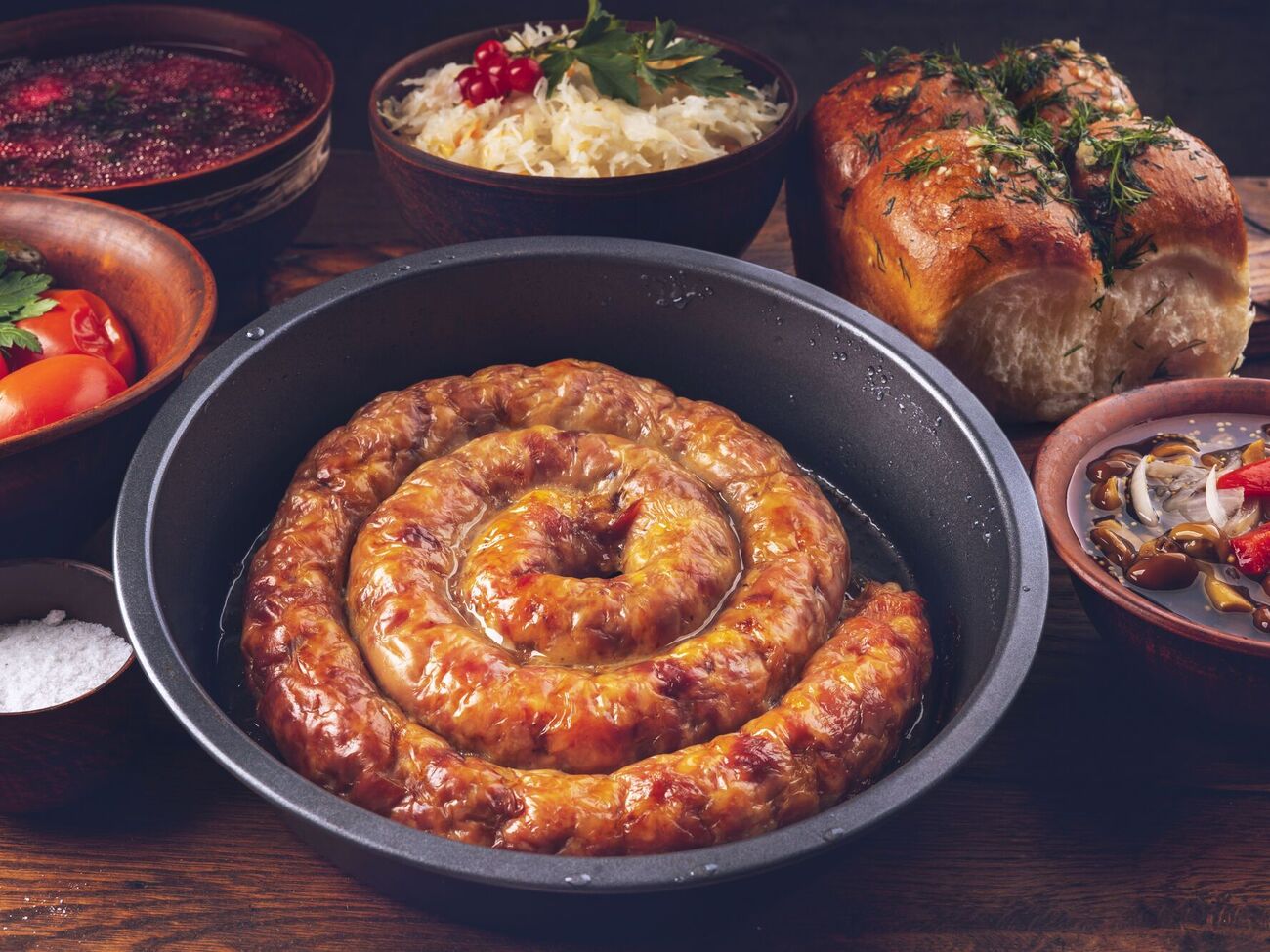 Колбаса должна быть румяной с двух сторон