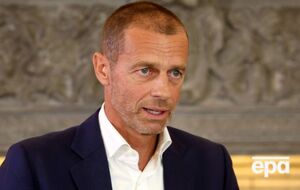 Чеферін (на фото) і Зеленський обмінялися думками щодо "актуальних геополітичних та спортивних питань", зазначили в УЄФА