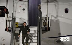 Президент Украины прилетел из США в Норвегию