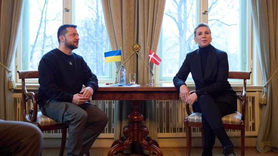 Зеленський висловив подяку Фредеріксен за військову допомогу Україні від Данії