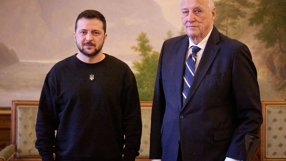 В Осло состоялась аудиенция Зеленского у короля Норвегии Харальда V