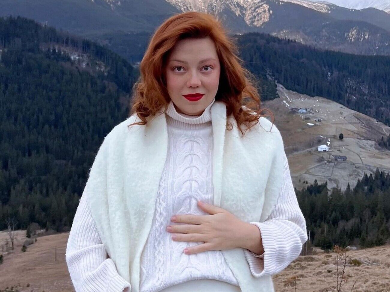 Шкрум сообщила, что у нее родится дочь