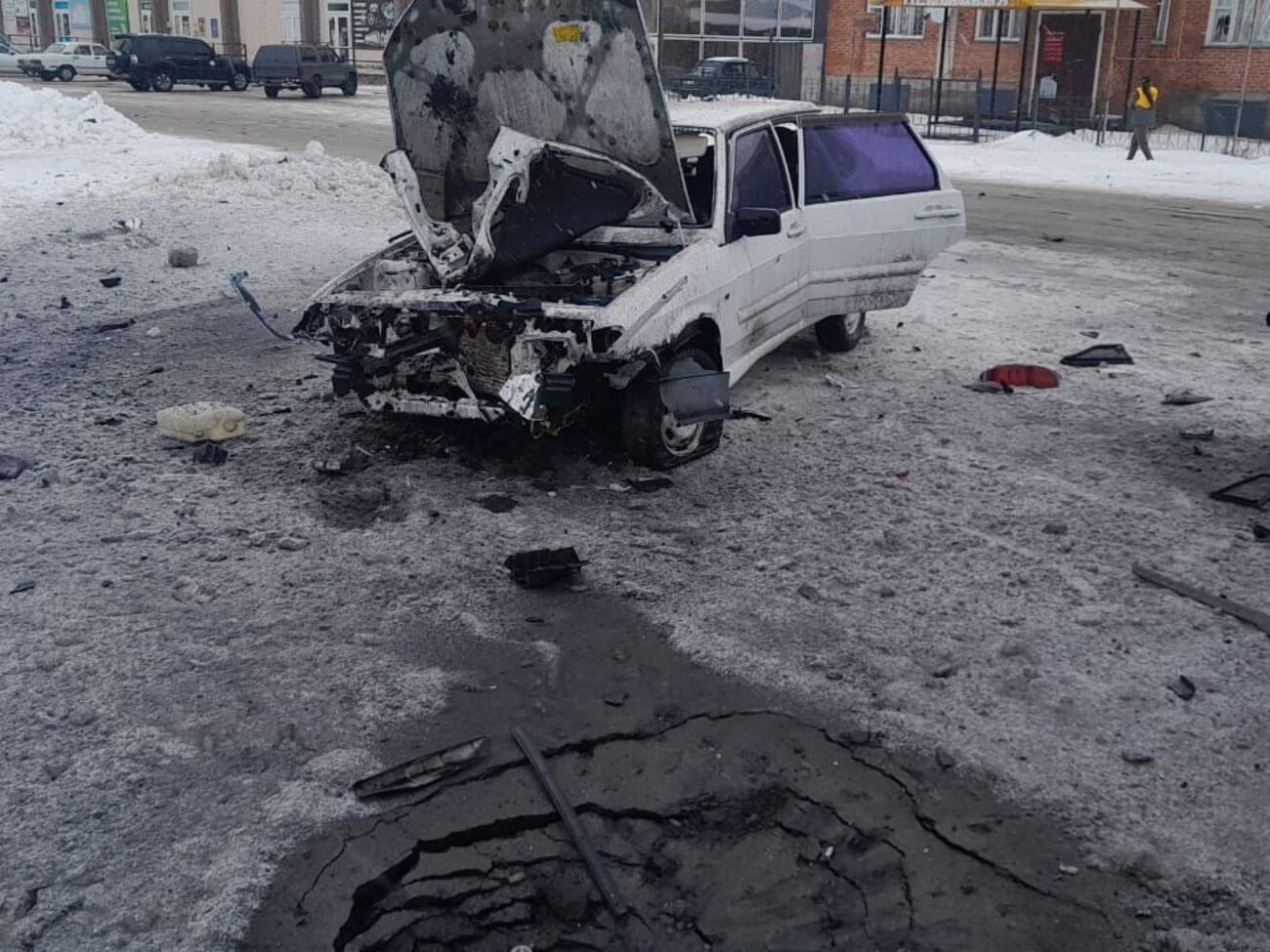 У Краснопіллі пошкоджено будинки, господарські будівлі й автомобілі