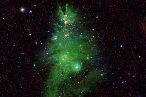 NGC 2264 – это скопление молодых звезд в возрасте от 1 млн до 5 млн лет