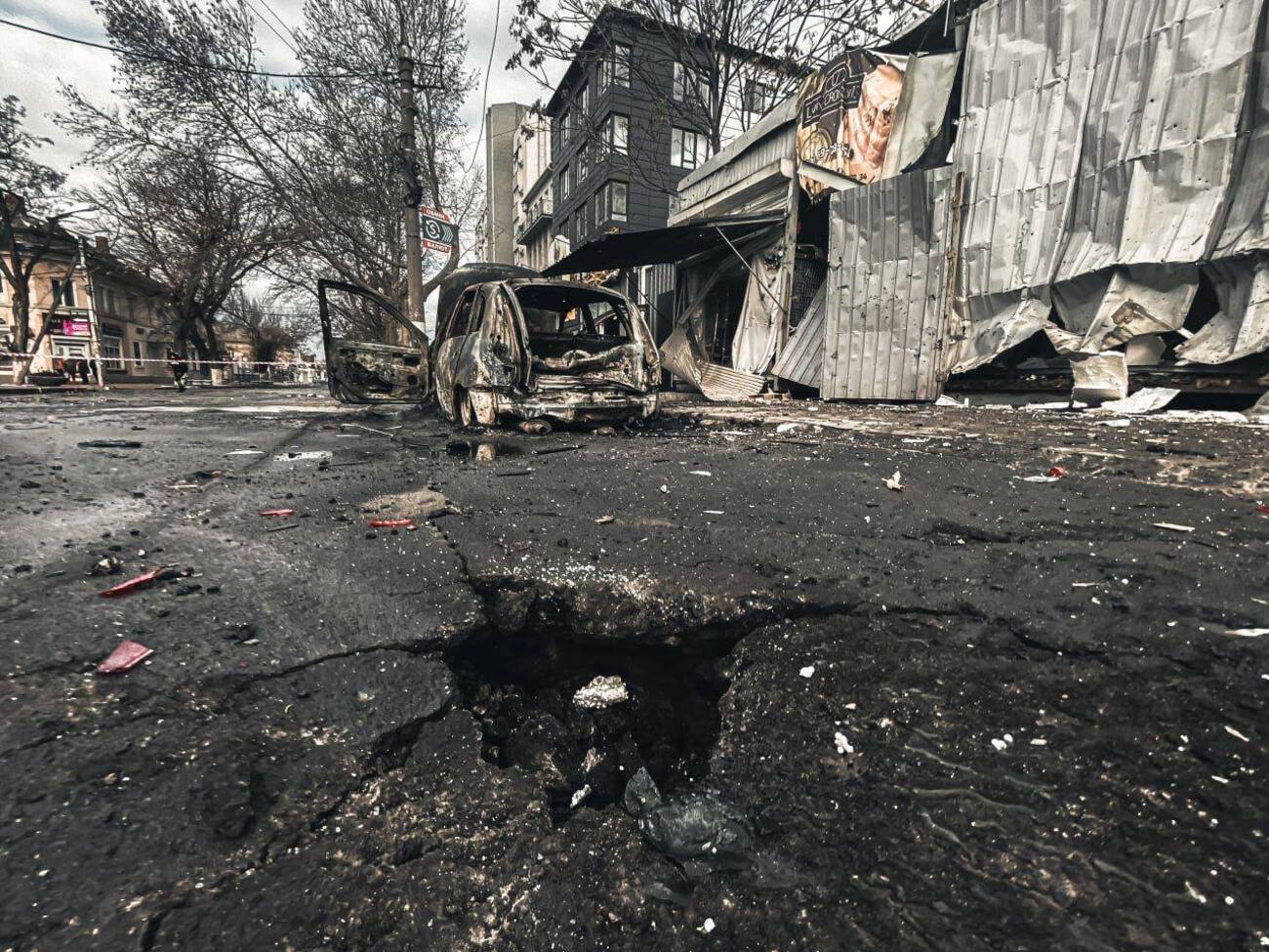 За словами Прокудіна, під час атаки окупанти завдали по Херсону 41 удару