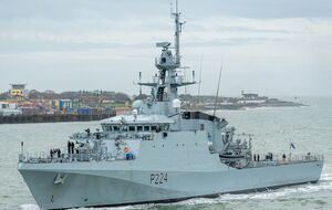 Британский корабль находится в Карибском море