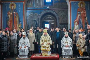 Богослужение проходило в Свято-Михайловском соборе Киева