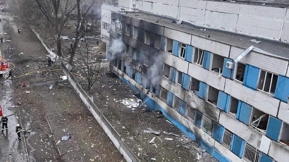 В Минздраве отмечали, что здание роддома в Днепре серьезно пострадало