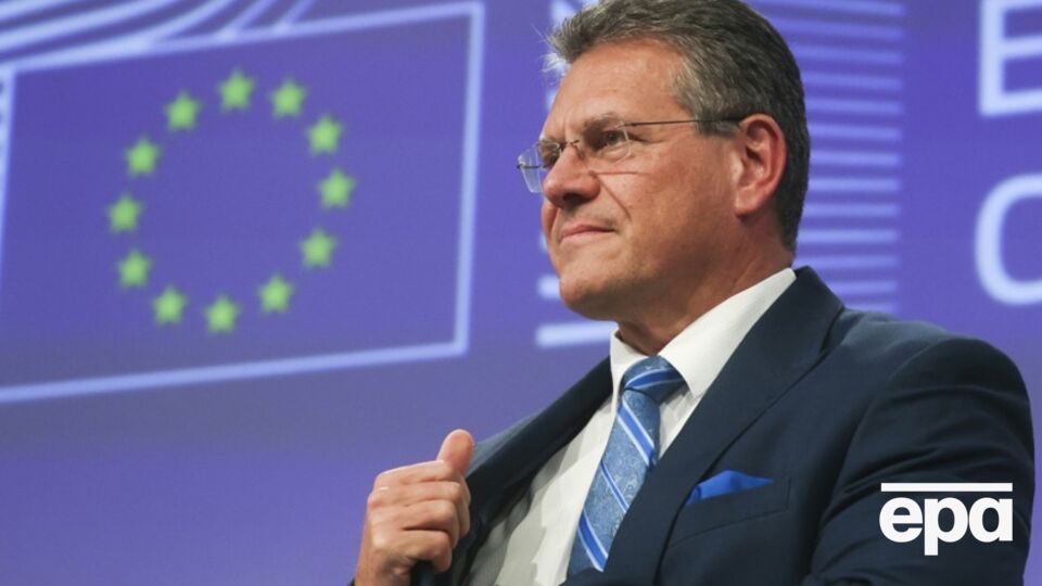 Генеральний директор ДТЕК подякував віцепрезиденту Європейської комісії (на фото) за визнання внеску компанії в забезпечення "зеленого" переходу