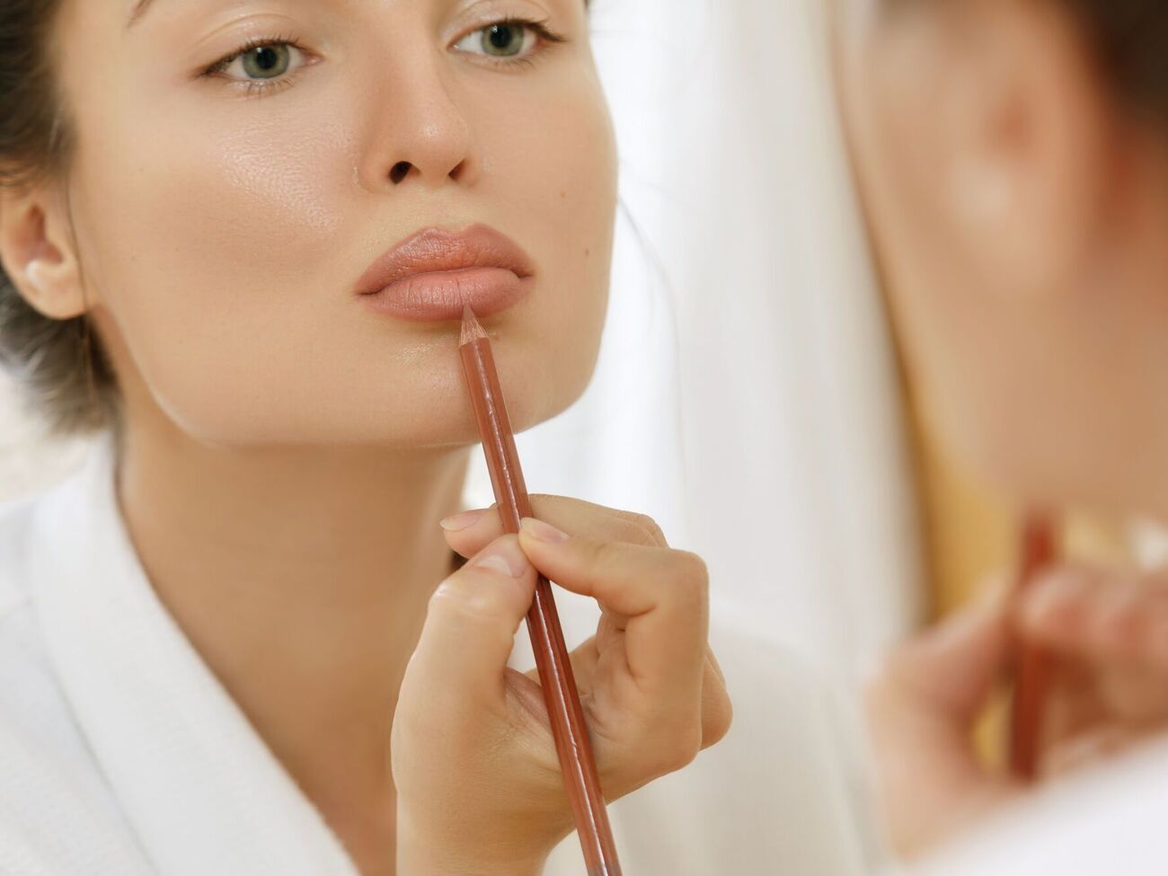 Блогер использовала коричневый карандаш