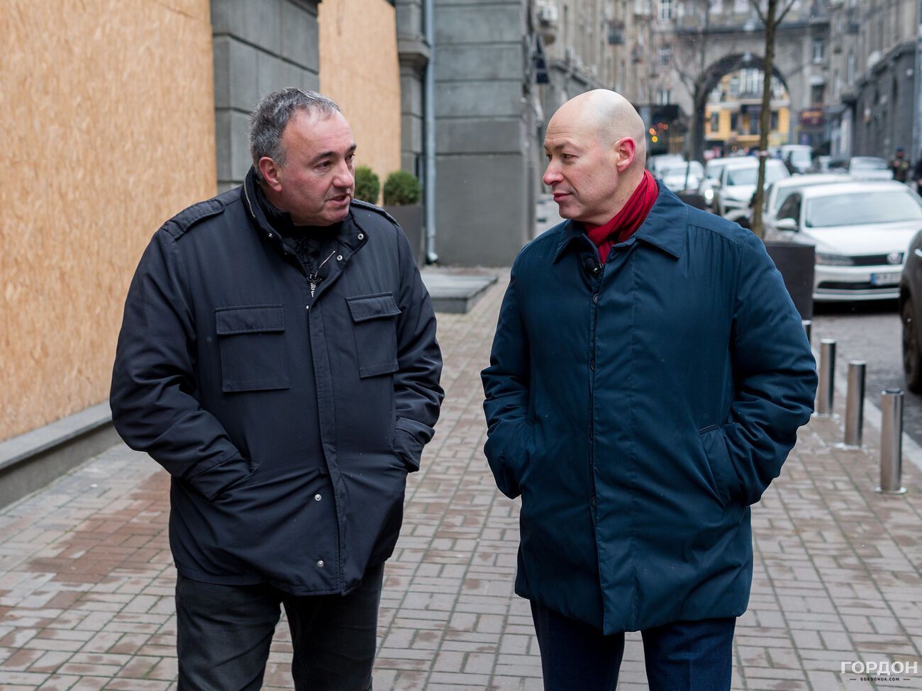 Роднянський і Гордон під час інтерв'ю прогулялися центром Києва