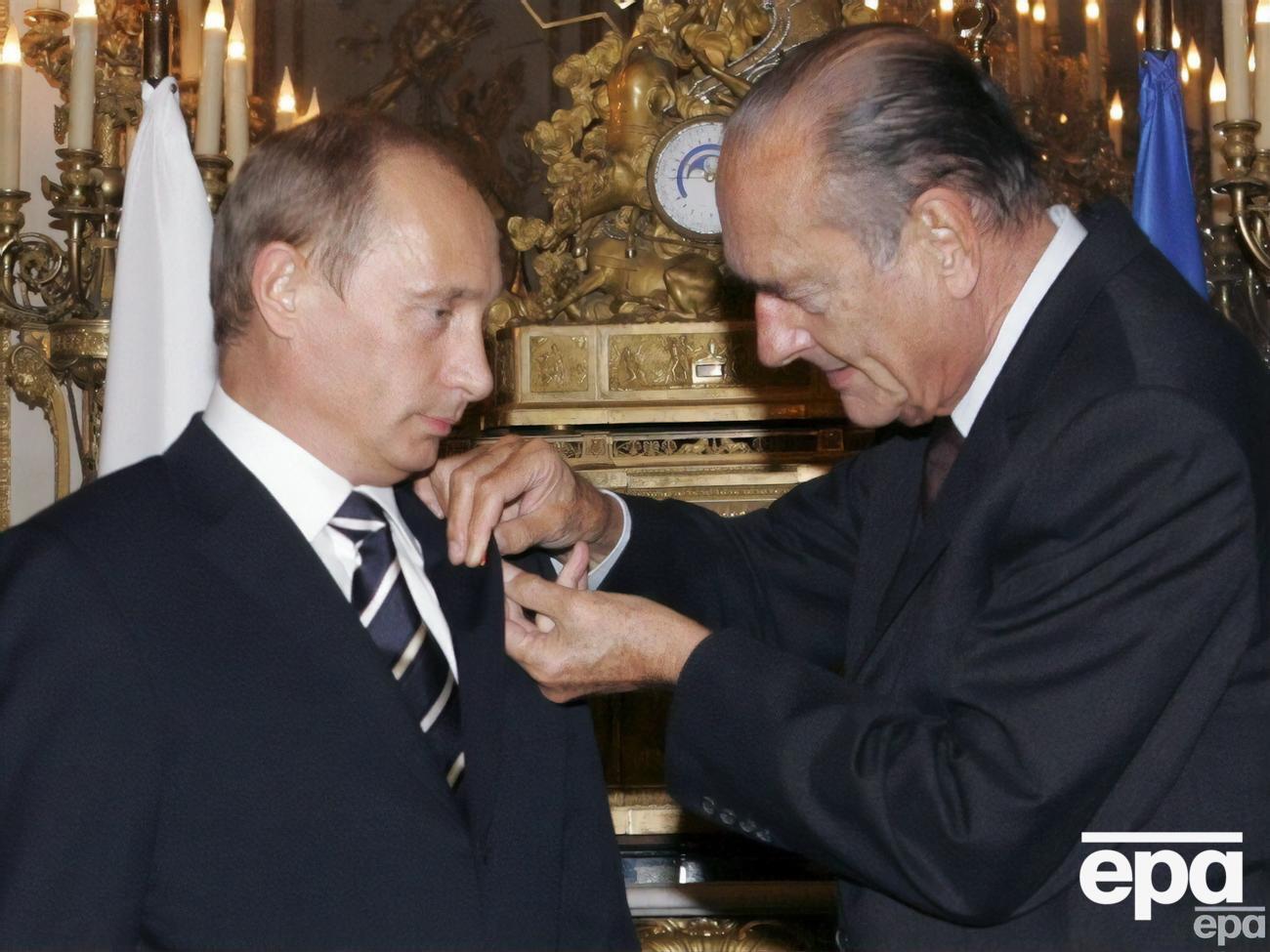 Путин получил орден Почетного легиона в 2006 году