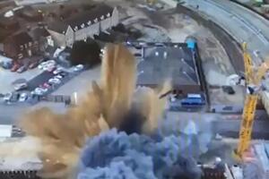 Момент вибуху зняли з дрона