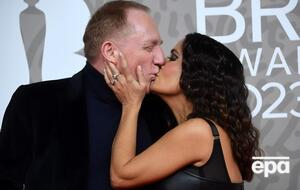 Хайек посетила церемонию вместе с мужем