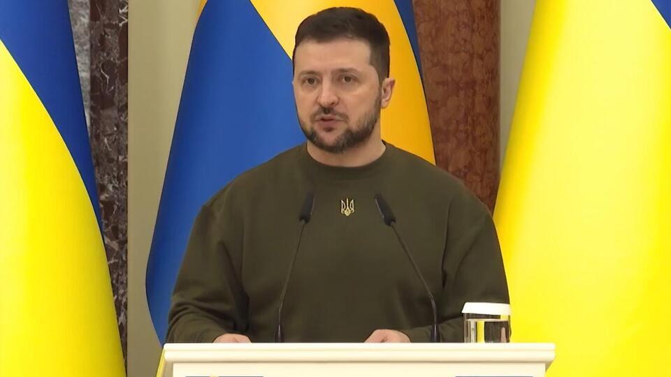 В первом полугодии 2023 года Швеция председательствует в Совете Евросоюза, отметил Зеленский (на фото) на совместной пресс-конференции с Кристерссоном