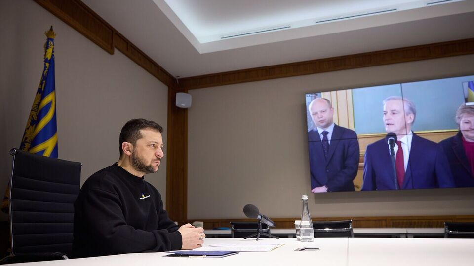 Зеленский выступил перед депутатами парламента Норвегии