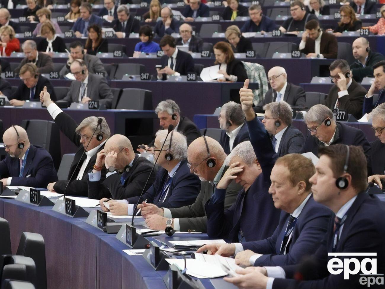 Текст резолюції щодо України підтримало 444 депутати, повідомляють на сайті Європарламенту