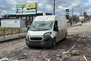 Второй удар россиян пришелся рядом с остановкой общественного транспорта