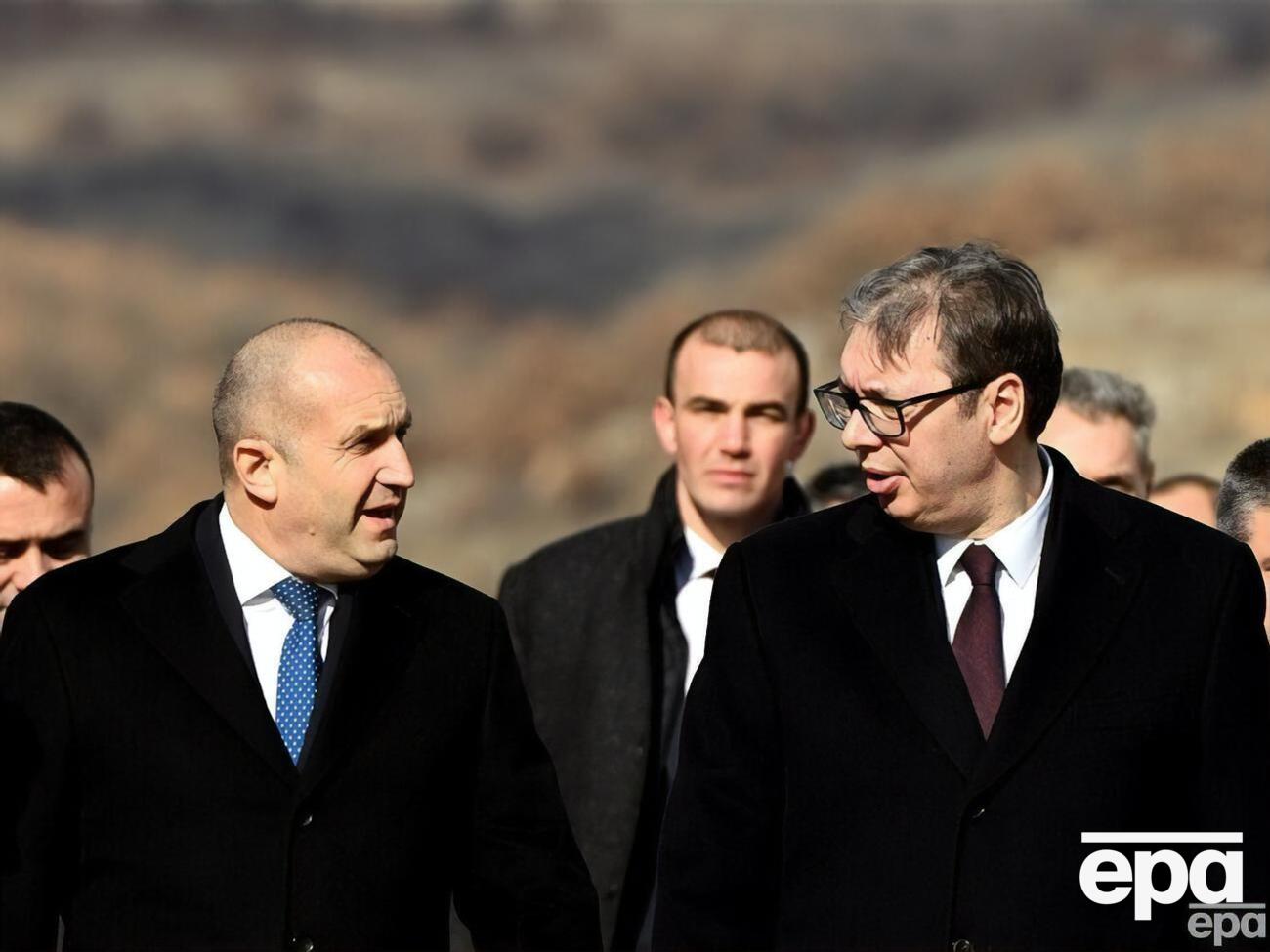 Президенти Болгарії (ліворуч) і Сербії заклали перший камінь у будівництво нового газопроводу