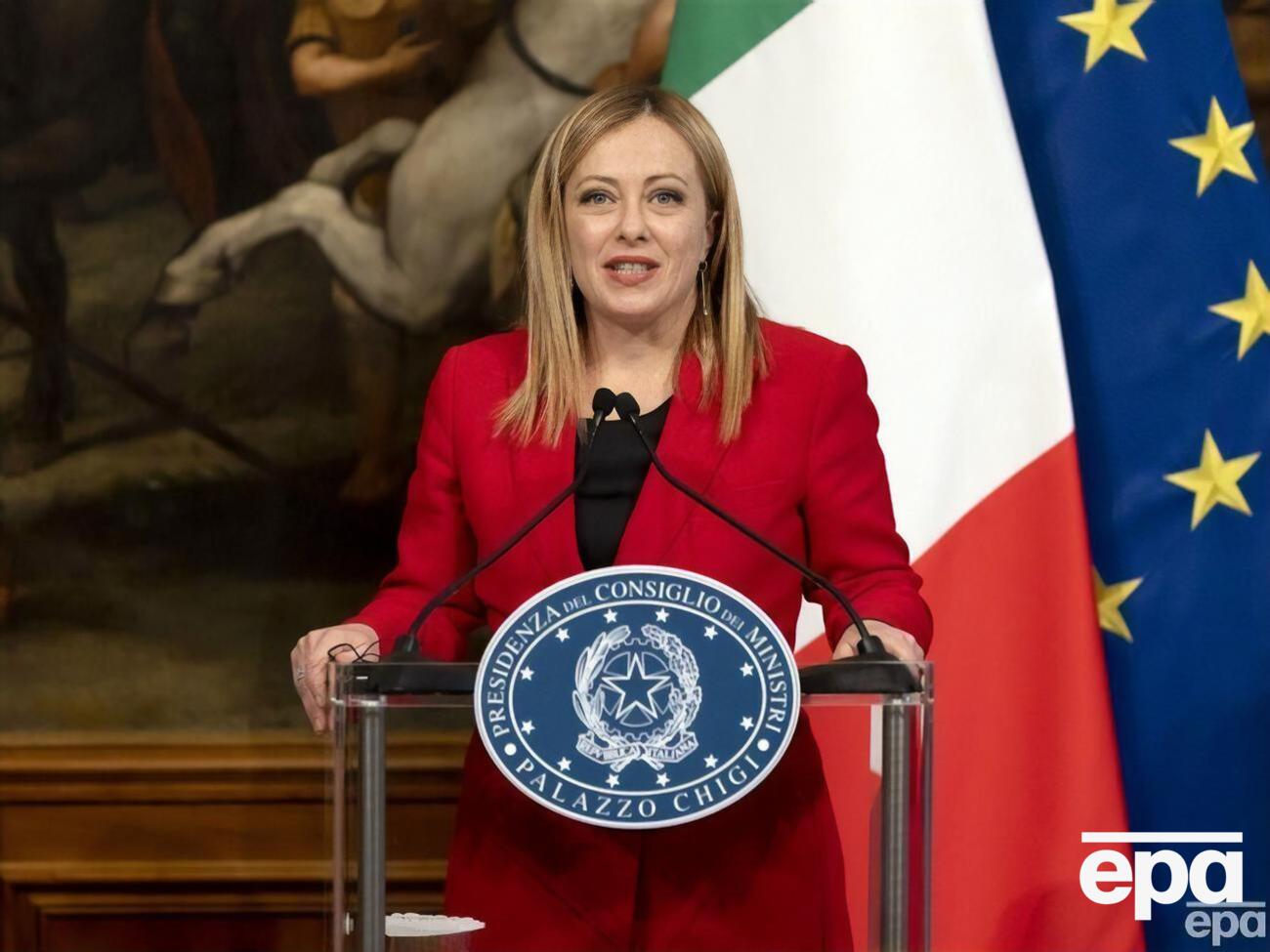 Мелони говорила, что хочет приехать в Украину до 24 февраля