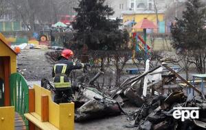 Вертолет с руководством МВД Украины на борту упал 18 января в Броварах на территории жилого микрорайона