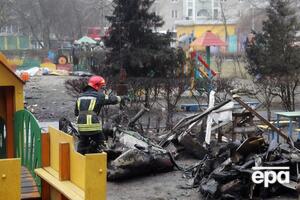 Вертолет с руководством МВД Украины на борту упал 18 января в Броварах на территории жилого микрорайона