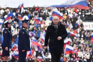 Путин заявил в "Лужниках", что празднование проходит в рамках "спецоперации"