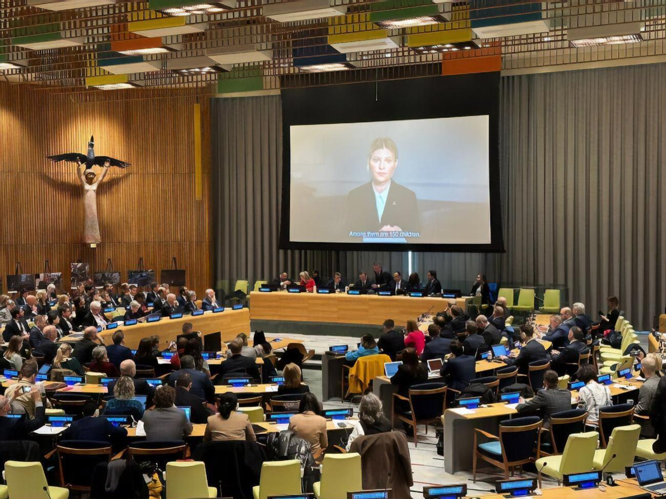 Зеленська виступила на відкритті спецсесії ООН