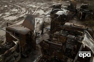 Російську колону військової техніки на півночі України на початку вторгнення було розбито