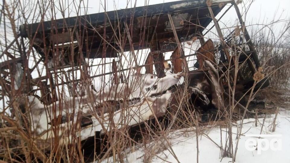 Унаслідок обстрілу маршрутка згоріла вщент