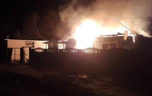 В Купянске горела частная усадьба