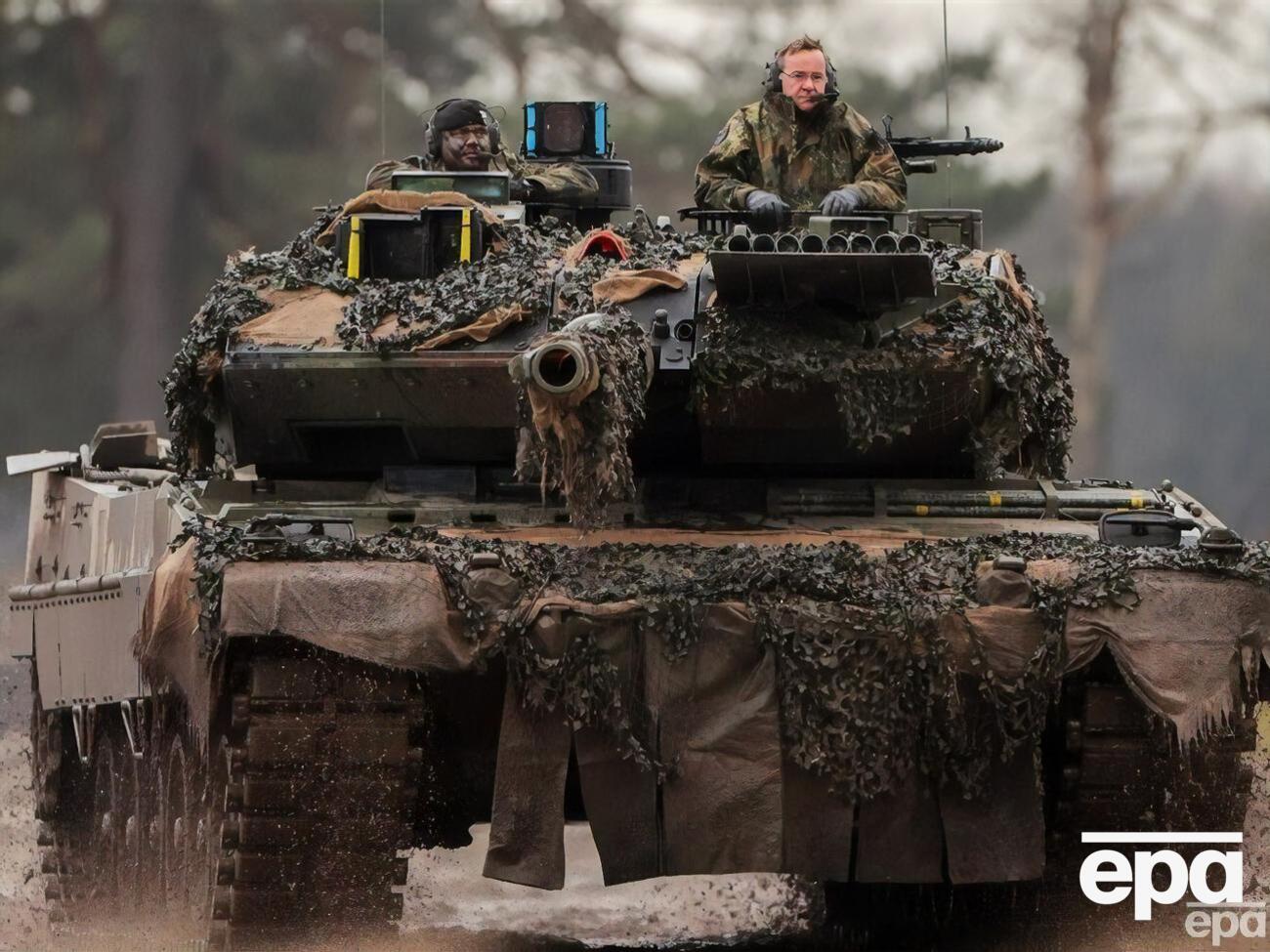 Пісторіус вирішив збільшити до 18 кількість танків, які Німеччина передасть Україні