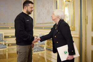 Глава минфина США встретилась с Зеленским в Киеве