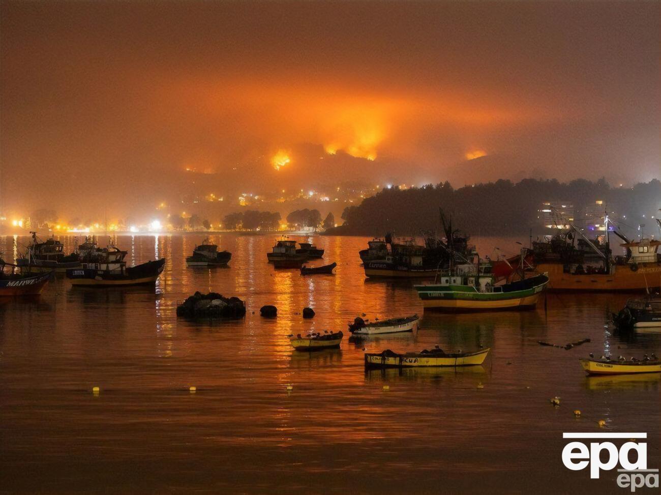 За неделю лесов в Чили выгорело столько, сколько выгорает за год, отметила Тоха