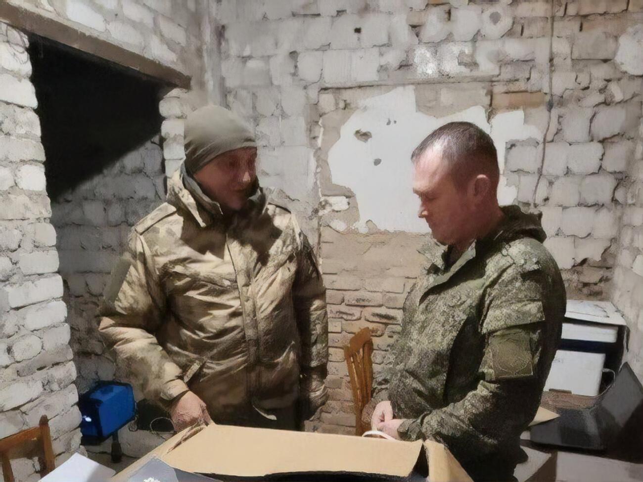 По словам оккупантов, в результате обстрела никто из них не пострадал