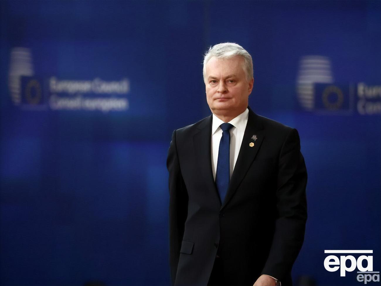 Науседа подчеркнул, что важно принять 10-й пакет санкций ЕС против России до 24 февраля