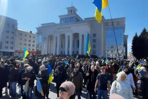 Акції протесту в Херсоні. Березень 2022 року