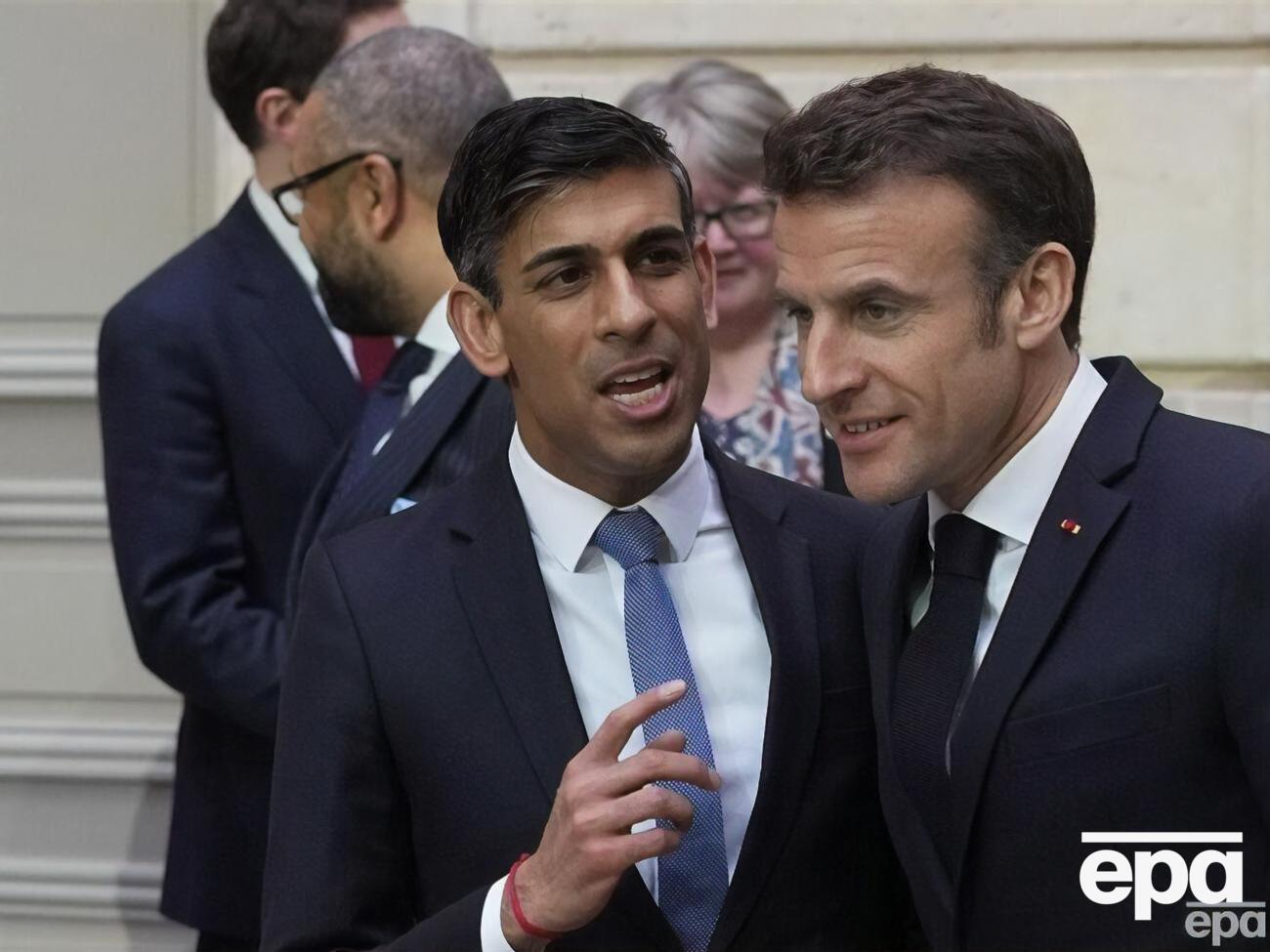 Сунак сьогодні зустрічається з Макроном у Парижі