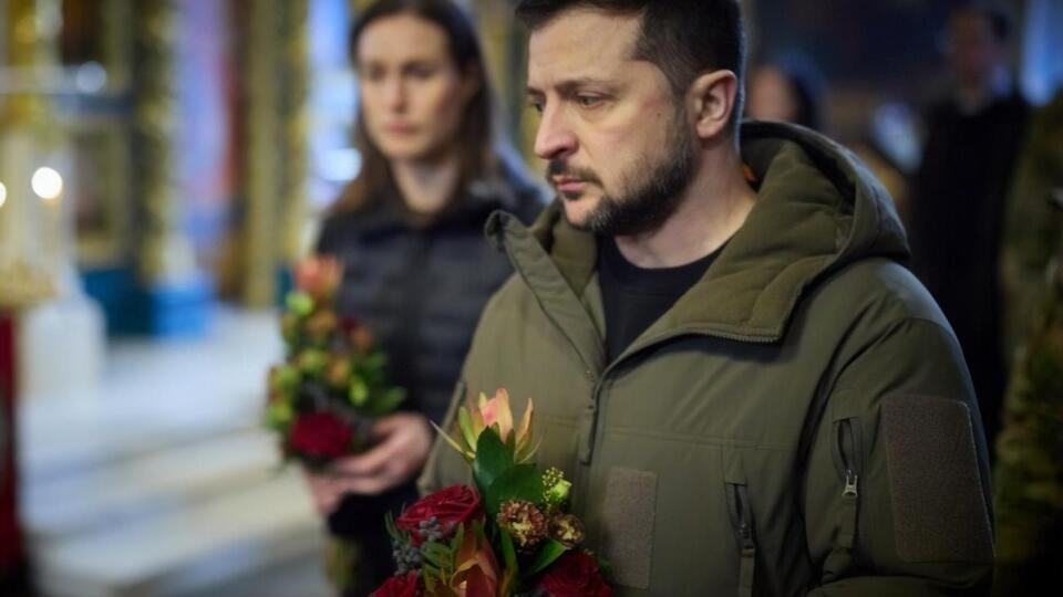 Зеленський був на церемонії прощання з Да Вінчі у Києві