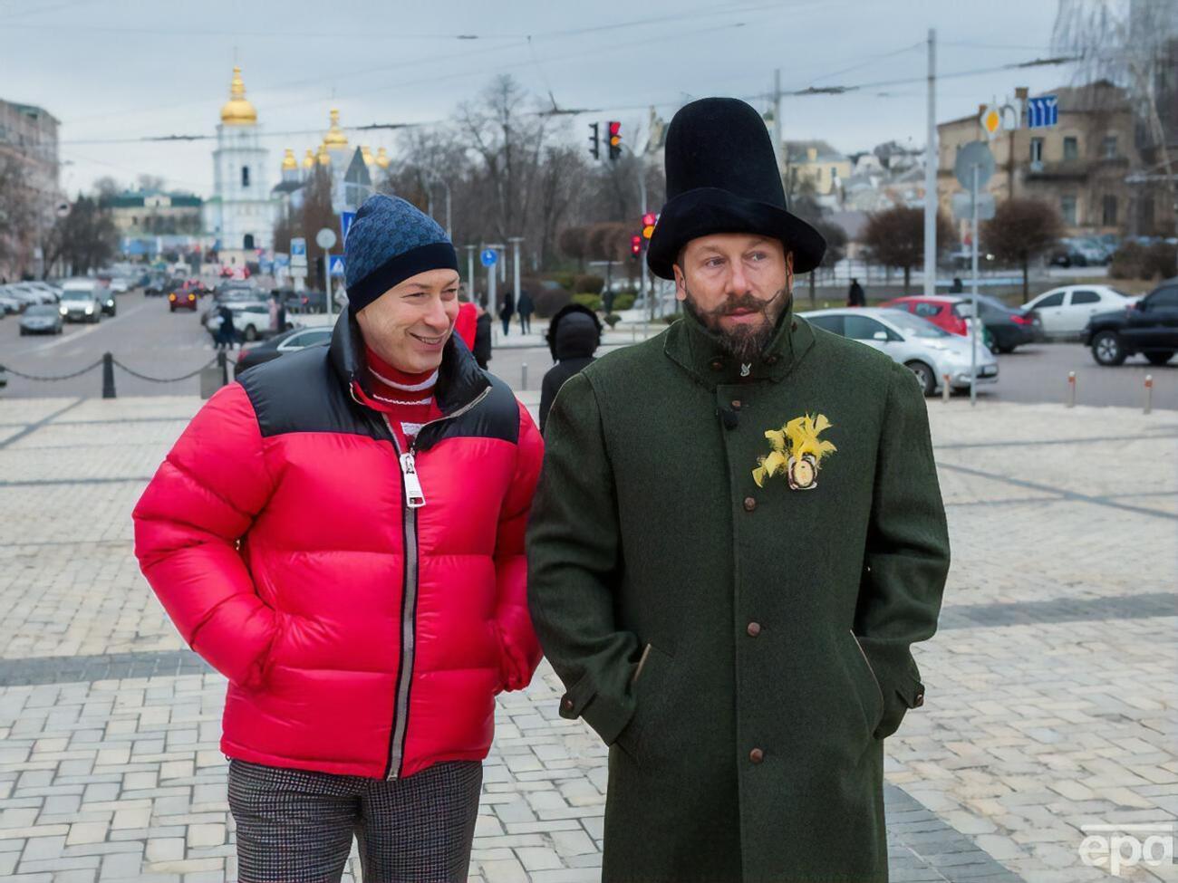 Во время интервью Гордон и Чичваркин гуляли по центру Киева