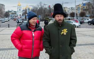 Во время интервью Гордон и Чичваркин гуляли по центру Киева