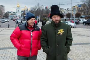 Во время интервью Гордон и Чичваркин гуляли по центру Киева