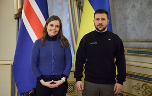Якобсдоттир и Зеленский провели встречу в Киеве 14 марта