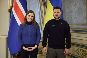 Якобсдоттір і Зеленський провели зустріч у Києві 14 березня