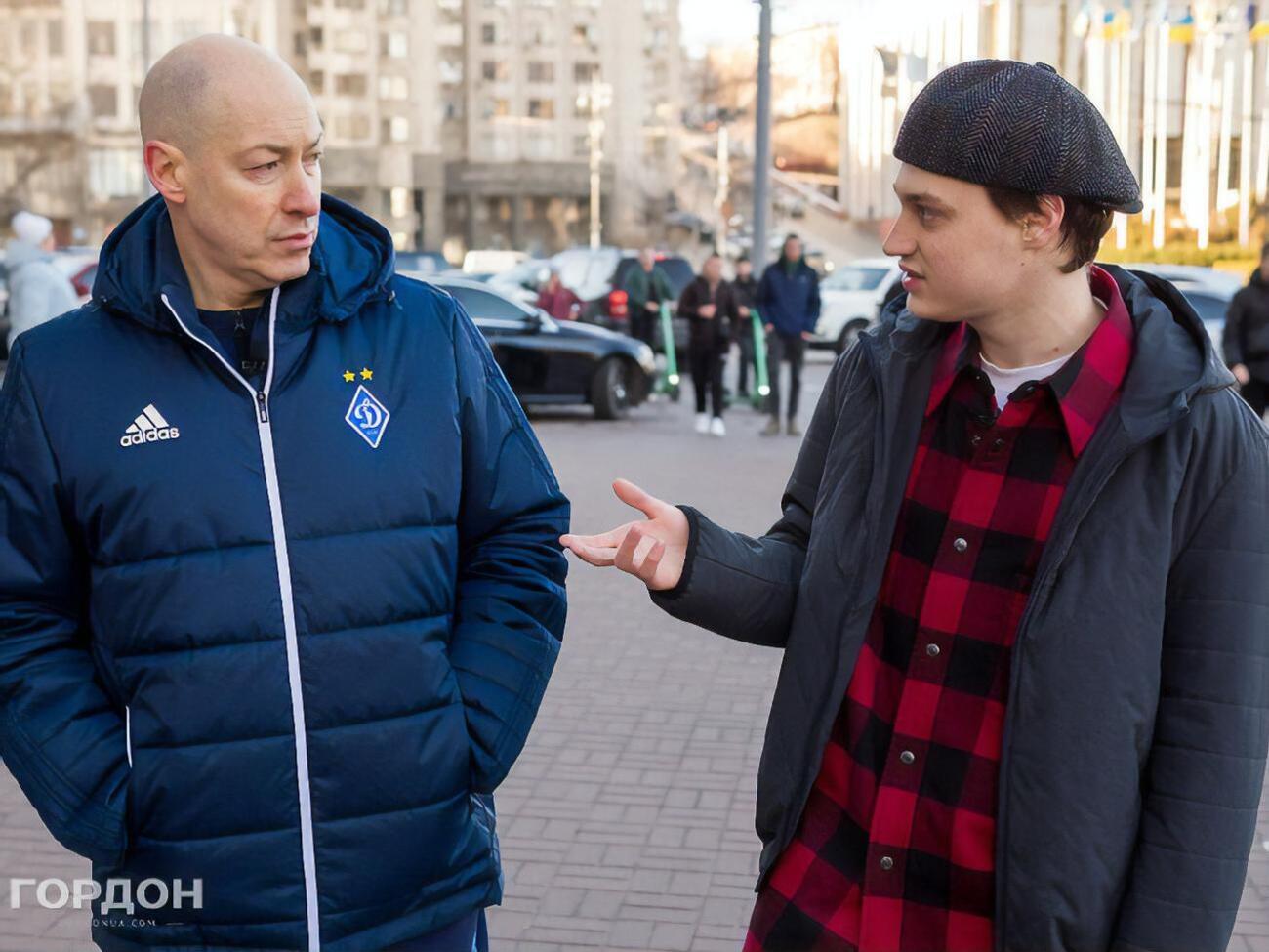 Гордон записал интервью с Некоглаем на улицах Киева