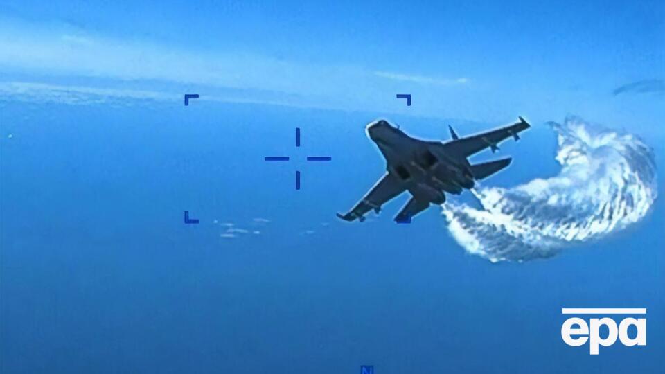 США обнародовали видео, на котором российский Су-27 сбрасывает топливо на MQ-9 Reaper