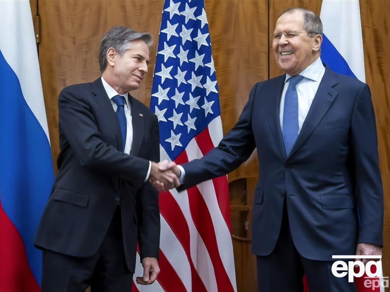 Востаннє Блінкен і Лавров зустрічалися особисто в січні 2022 року в Женеві