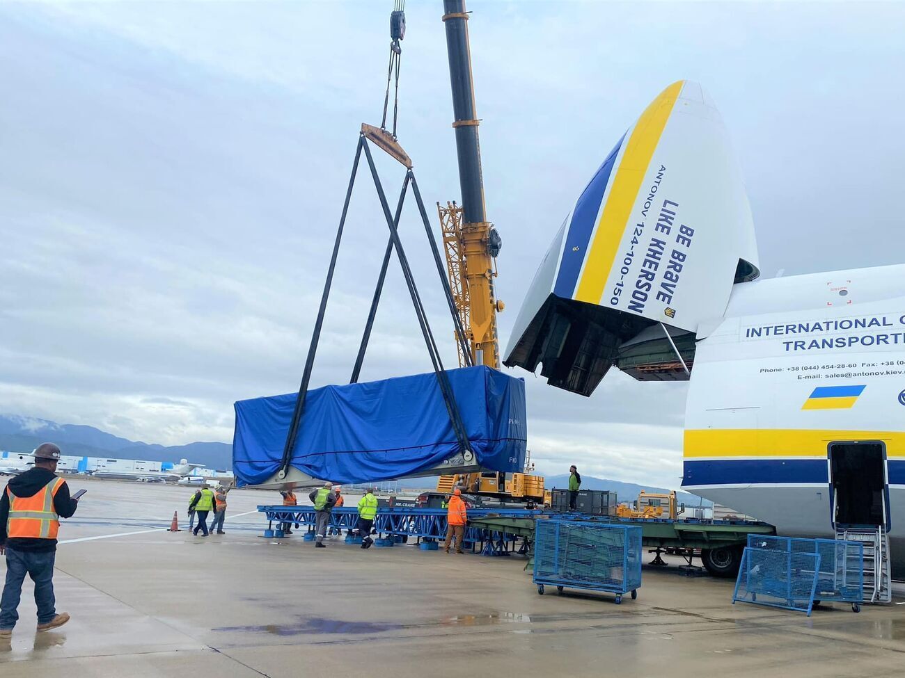 "Руслан" доправив зі США до Австралії вантаж вагою 67 тонн