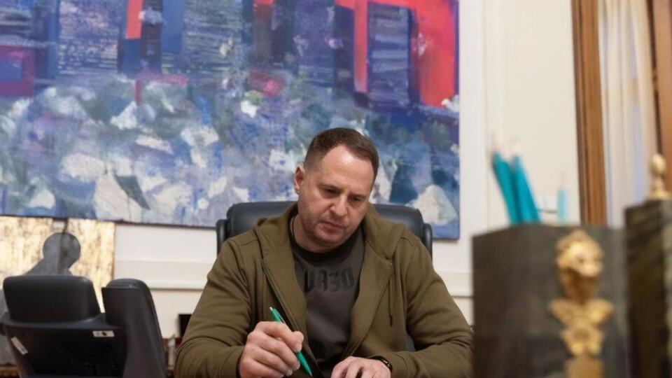 Єрмак (на фото) проінформував Саллівана про поточну ситуацію на фронті у війні РФ проти України, зазначили в ОПУ